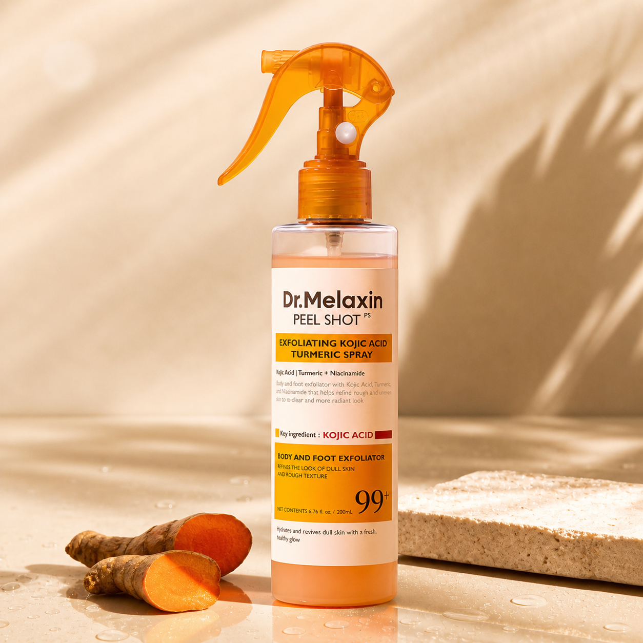 Dr. Melaxin Spray Exfoliante Corporal Ácido Kójico + Cúrcuma